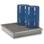 Cemo GFK Opsamlingskar 4 Tromler + Galv Rist - Sikkerhedsgiganten