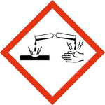 GHS Skilt Ætsende GHS Faresymboler - Sikkerhedsgiganten