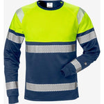 Kansas Hi Vis langærmet t - shirt kl.1 7519 - Sikkerhedsgiganten