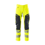Mascot®Accelerate Safe Arbejdsbukser knælommer Full Stretch - 19479 - 711 - 17010 - hi - vis gul/mørk marine