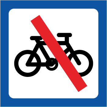 Piktogram Cykel forbudt 131104 - Sikkerhedsgiganten