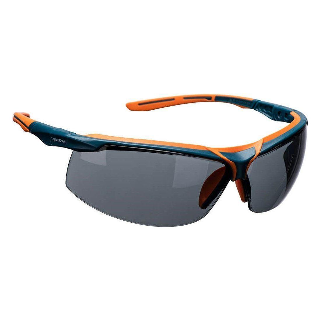 Portwest Mega KN safety glasses PS13 smoke