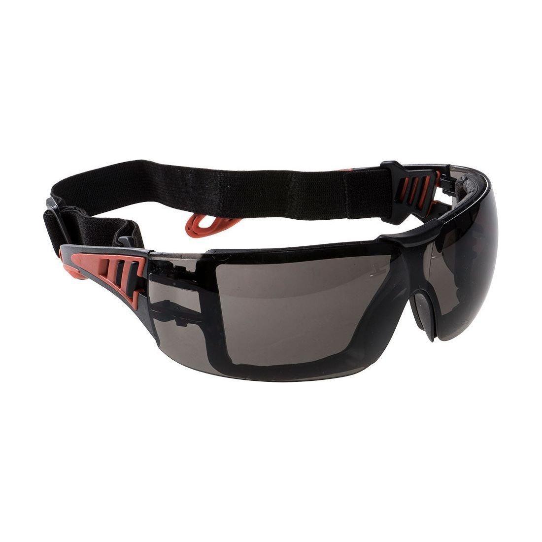 Portwest Tech Look Plus safety glasses PS11 smoke