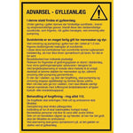 Skilt Advarsel - Gylleanlæg 401674 - Sikkerhedsgiganten