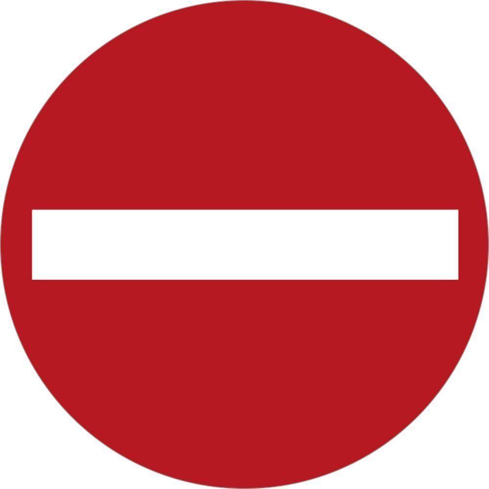 Skilt Indgang forbudt F110 - Sikkerhedsgiganten