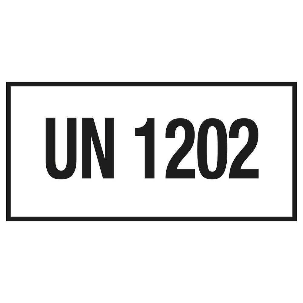 Skilt UN 1202 fareseddel - Sikkerhedsgiganten