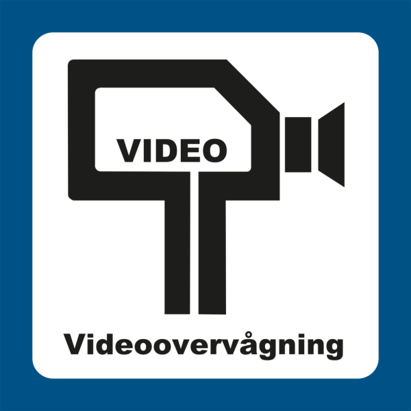 Videoovervågningsskilte - Sikkerhedsgiganten