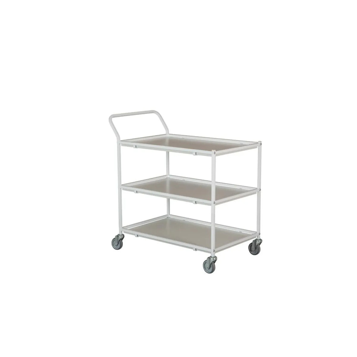 Tina Trolleys Stor bordvogn m/3 hylder & slingrekant samt håndtag 7791009S
