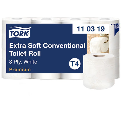 Tork Extra Soft Toiletpapir Premium 3-lags 110319 – T4 System 56 ruller