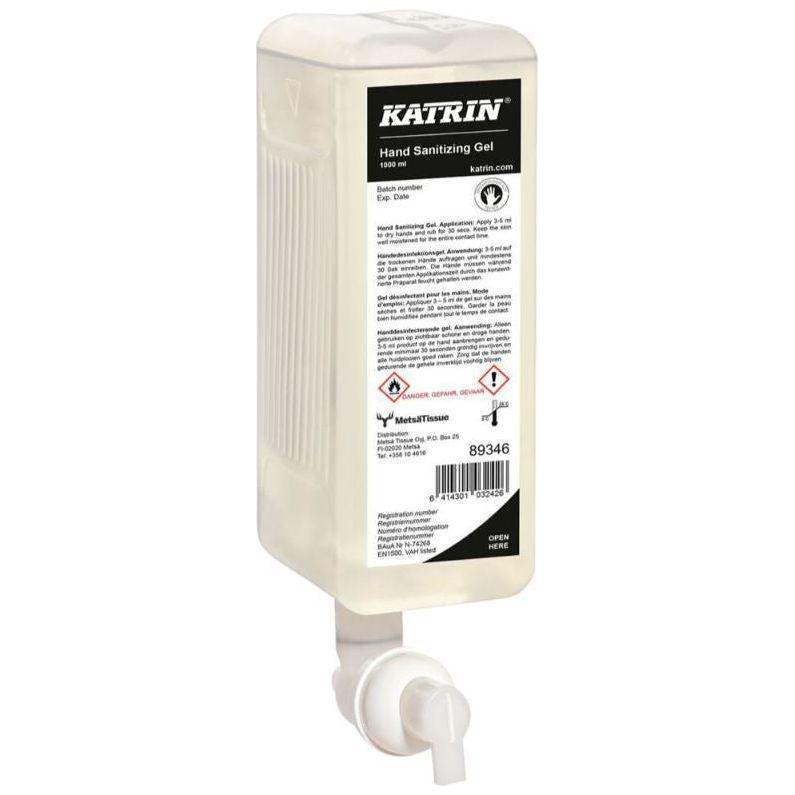 Katrin Hånddesinfektionsgel – 1000 ml med 80 % ethanol til effektiv håndhygiejne