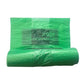 Spandepose 50ltr B600xL850mm 15my MDPE med Fals Grøn 100% genbrug - 12 ruller