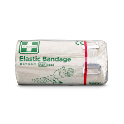 Cederroth Elastisk Bandage 8 cm x 4 m med Fastgørelsesclips