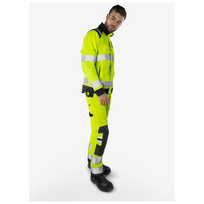 Kansas HiVis Green bukser kl.2 2651 GPLU - Sikkerhedsgiganten