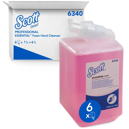 Kimberly Clark Scott Essential Skumsæbe 6340 – 1 liter, Lyserød