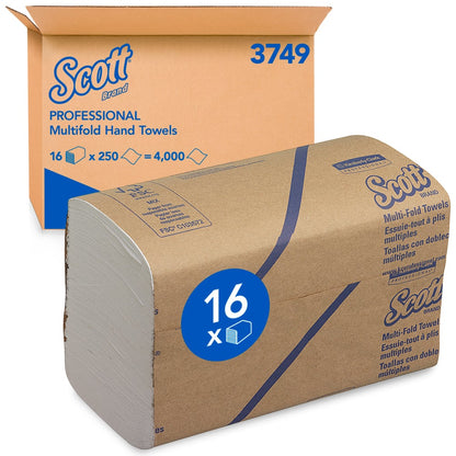 Kimberly Clark Multifold Håndklædeark 3749 Airflex™ – 1-lags, 20x24cm Hvid (4.000 ark)