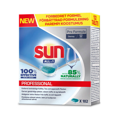Sun Professional All in 1 Opvasketabs til Opvaskemaskine