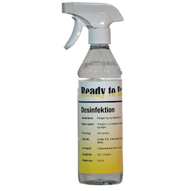 Desinfektion SC Ready to Use – Overflader, 500 ml, med farve