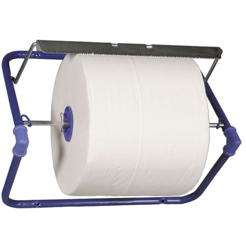 Vægstativ til Værkstedsruller – Metal – Blå – 26,4 × 50 × 37,5 cm