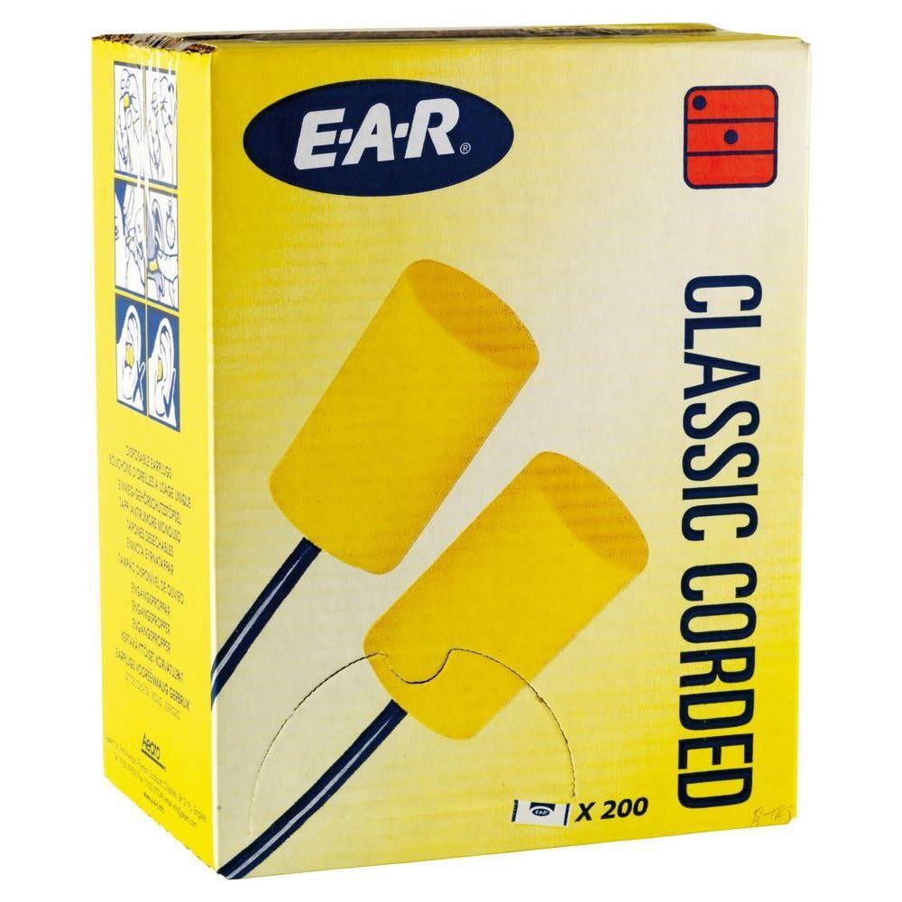 3M E - A - R Classic øreprop - 200 par m. snor - Sikkerhedsgiganten