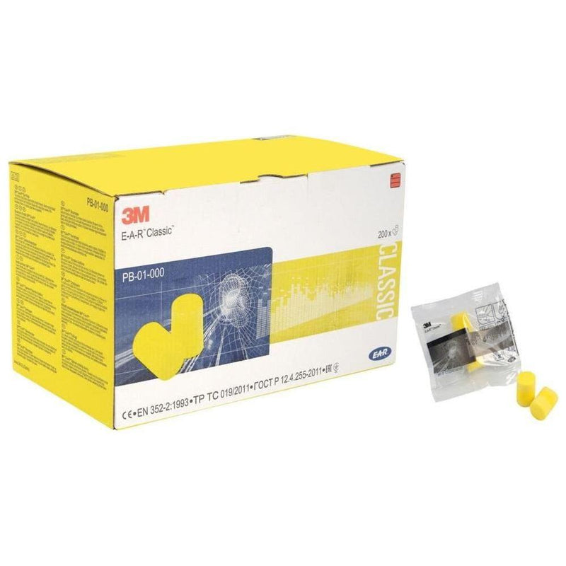 3M E-A-R Classic øreprop - 200 x 1 par parvis i pose | Ørepropper | SNR 28 dB | Ørepropper undermenu