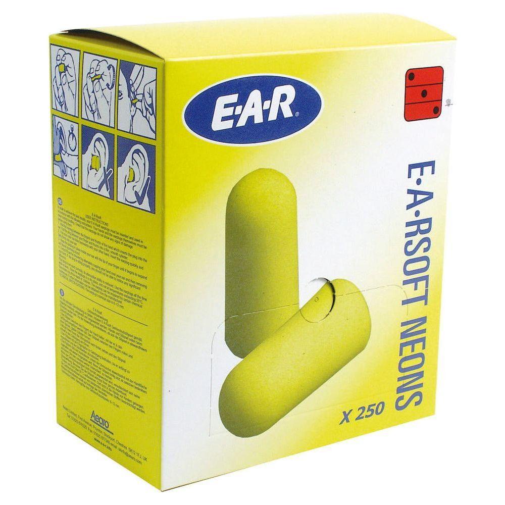 3M EAR Soft Yellow Neons øreprop 250 par - Sikkerhedsgiganten