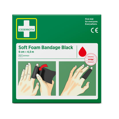 Cederroth adhesive plaster black 6 cm x 4.5 meters 51011021