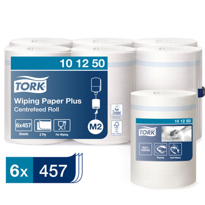 Tork midi centerfeed 101250 6 ruller, 2-lags hvid M2