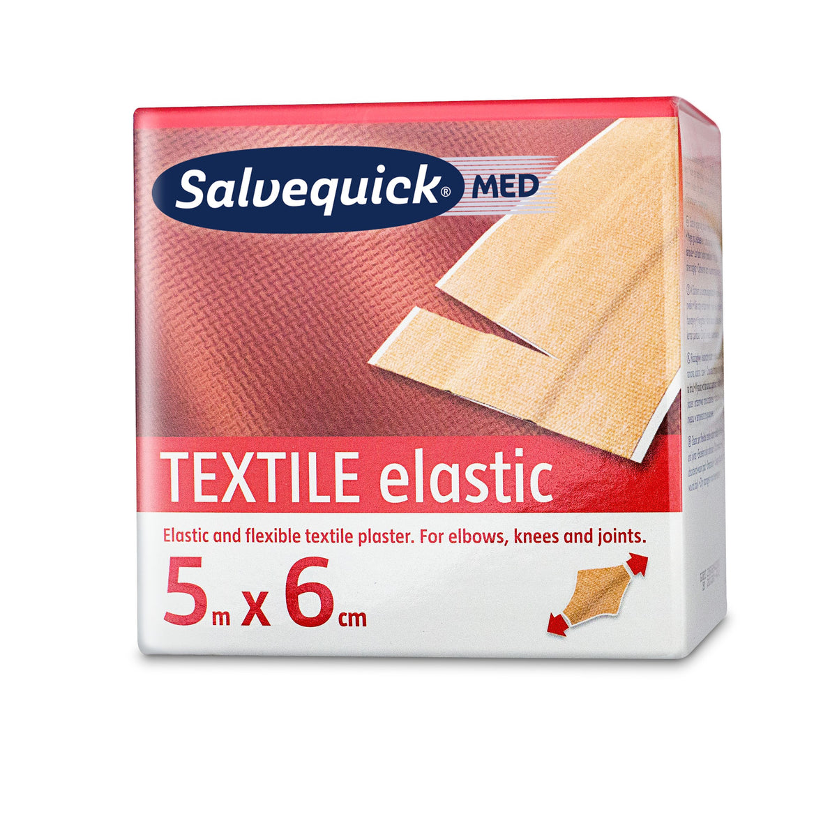 Salvequick tekstilplaster 6 cm x 5 meter