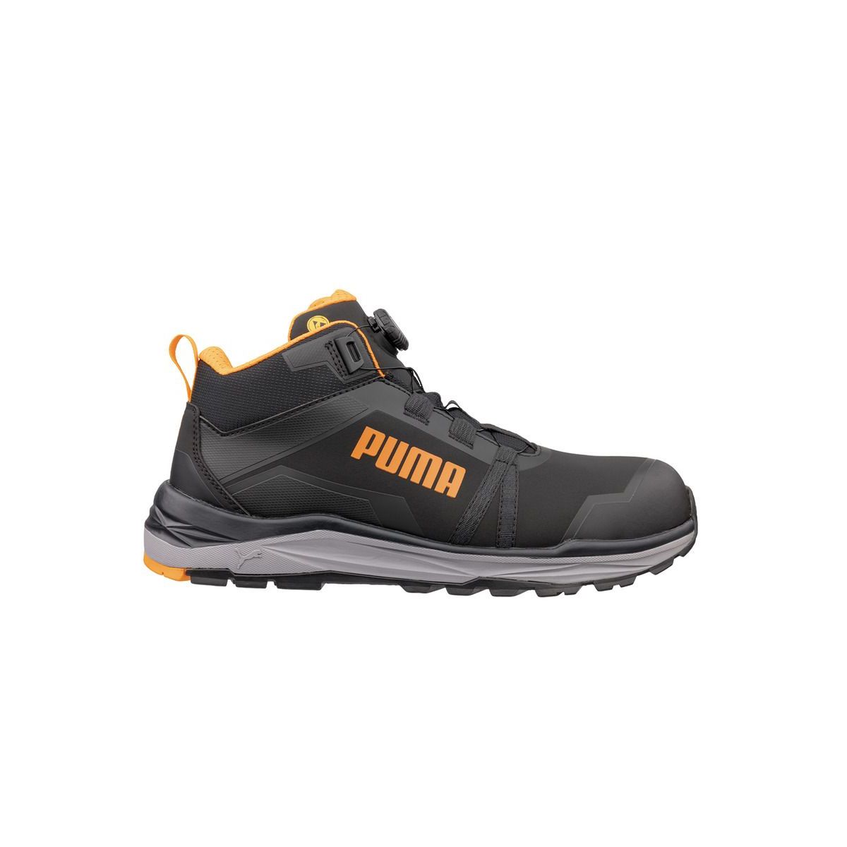 PUMA Kanyon Black/Orange Disc Mid Sikkerhedsstøvlet (S3S)