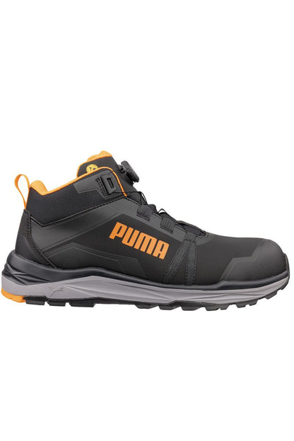 PUMA Kanyon Black/Orange Disc Mid Sikkerhedsstøvlet (S3S)