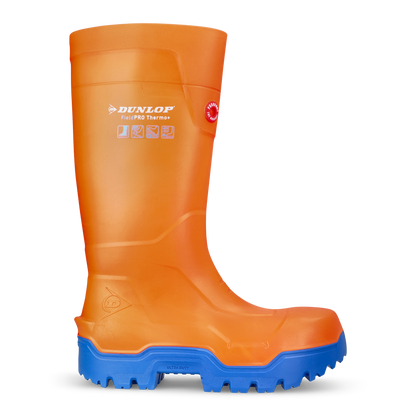 Dunlop Fieldpro Thermo+ Orange Robust og slidstærk PU-støvle 611201