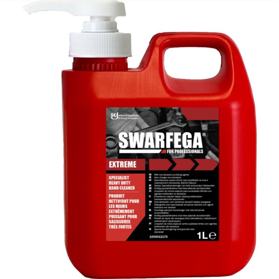 Håndrens, SC Johnson Swarfega Extreme, 1000 ml, rød, med farve og parfume