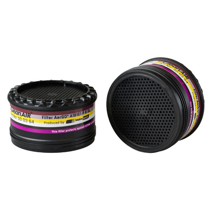 CleanAIR® Kombinationsfilter AerGO A1B1E1 P R SL Ozon (2 stk./pk.)