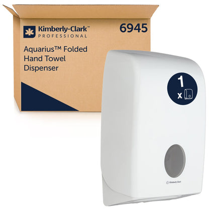 Kimberly-Clark Professional® AQUARIUS™ Folded Håndklæde Dispenser 6945 (Hvid) | 7171 (Sort)