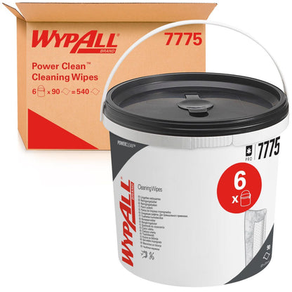 WypAll® Power Clean™ Renseservietter 7775 – Industrielle Vådservietter (540 servietter)