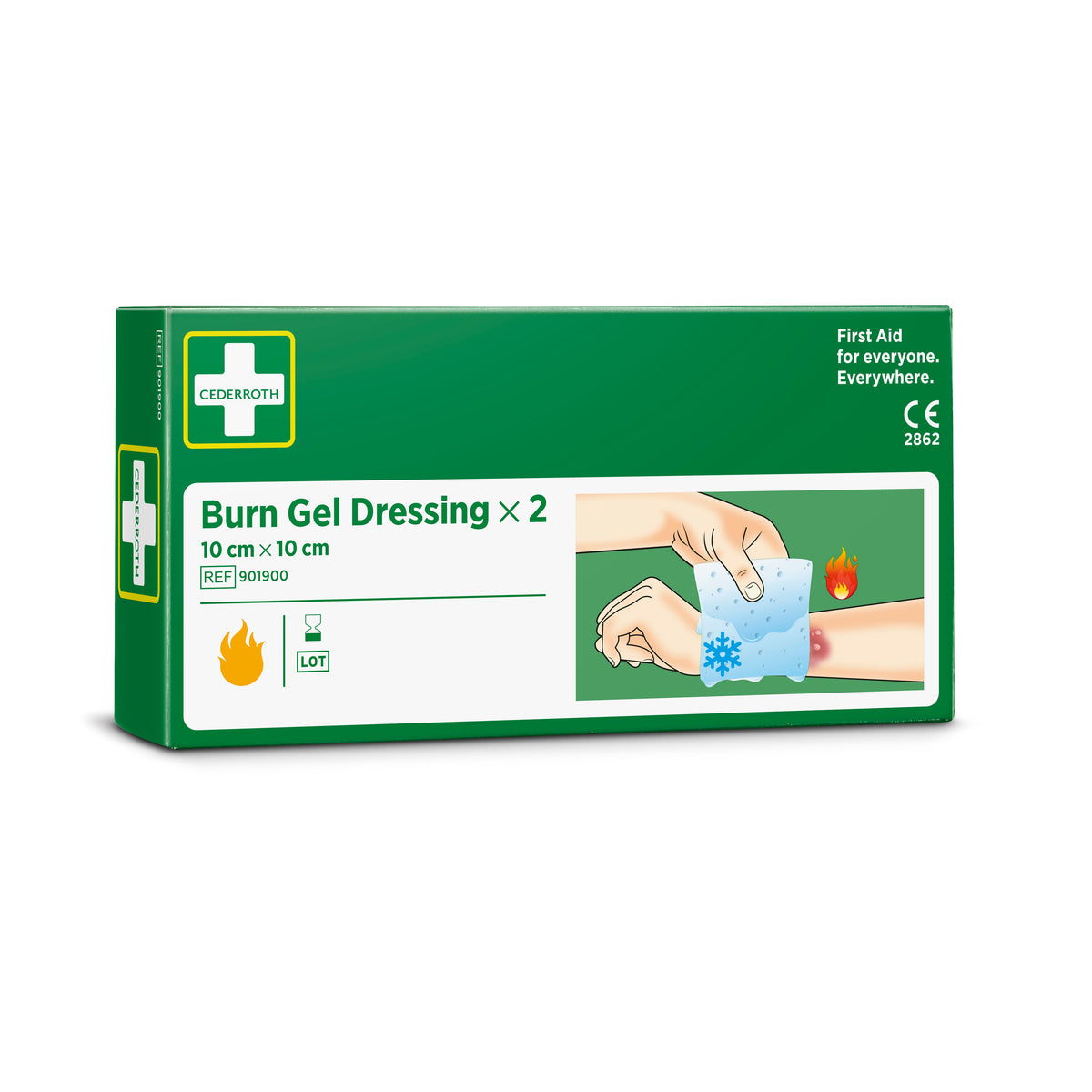 Cederroth Burn Gel Dressing kompres 2 stk - 901900