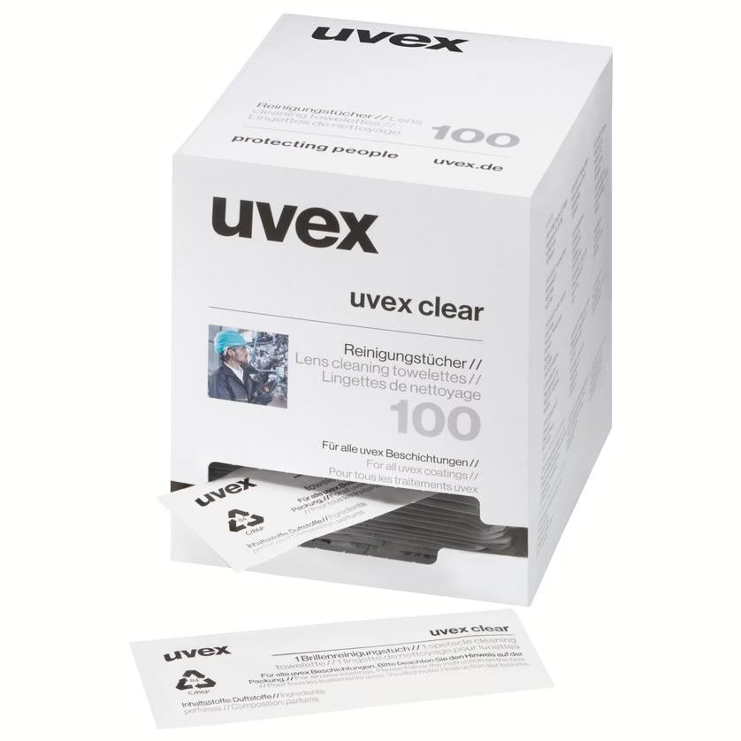 uvex Linserenseservietter 9963005 – 100 stk.