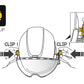 Petzl VIZIR SHADOW Tonet Sikkerhedsvisir med EASYCLIP til VERTEX & STRATO Hjelme