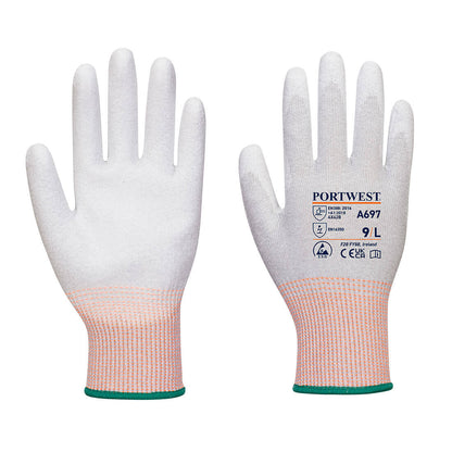 Portwest A697 – LR13 ESD PU Dyppet Handske – 12 Par
