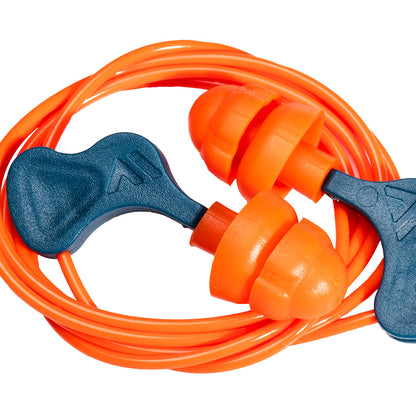 EP23 Easy Fit TPR Ørepropper med Snor – 50 Par (Orange)