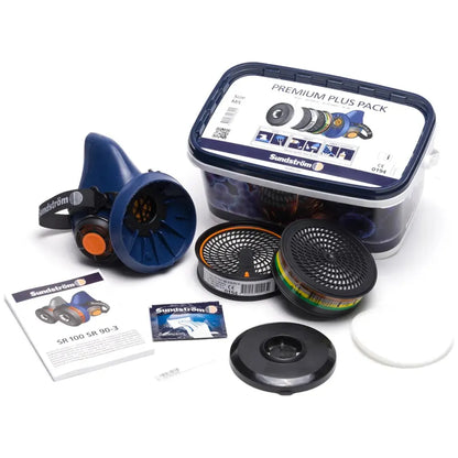 Sundström Premium Plus-pakke åndedrætsværn med halvmaske, partikel- og gasfilter H05-0003