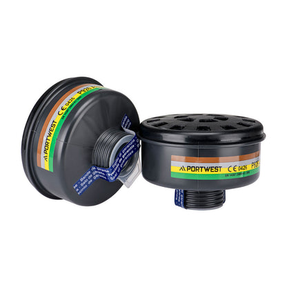 Portwest ABEK2 Gas Filter Universal Thread P926