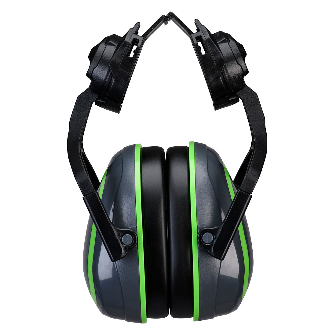 Portwest PW03 - HV Extreme høreværn lav metalfri clip-on Grå/grøn