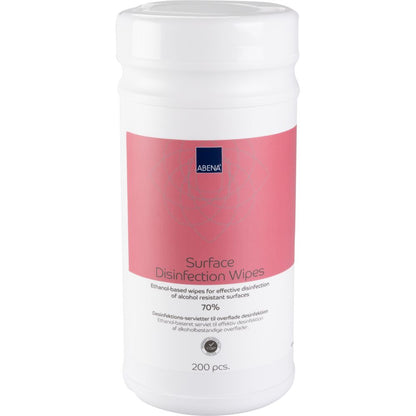 Overfladedesinfektion Servietter ABENA 20x20 cm – 70% Ethanol, 200 stk.