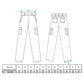 Portwest S231 - Stretch Slimfit Combat bukser Marine