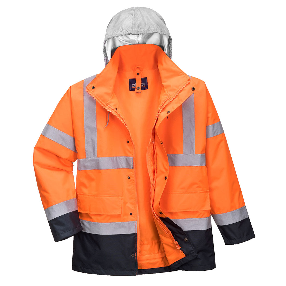 Portwest S471 - Hi-vis 4 i 1 kontrastfarvet trafikjakke