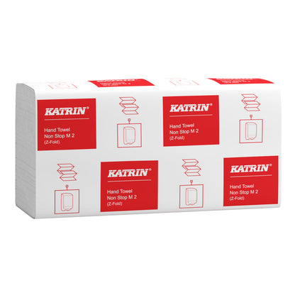 Katrin M2 Plus Non Stop Z-Fold – 2-lags Håndklædeark (PEFC) - 3000 stk