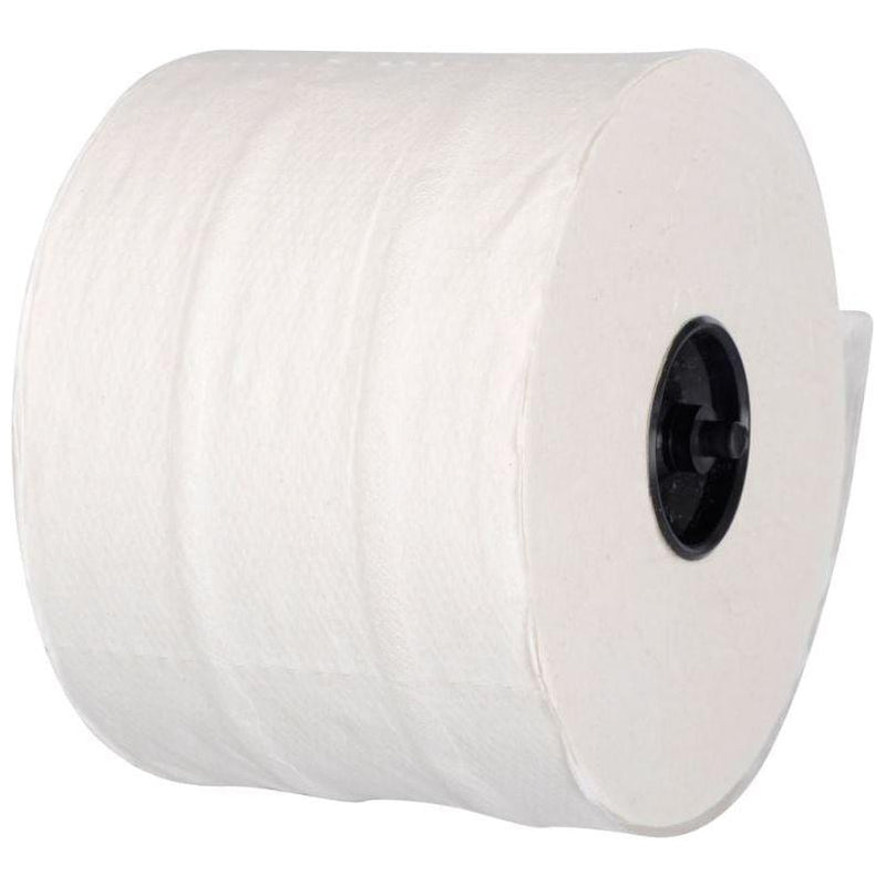 Toiletpapir, ABENA Care-Ness Classic, 2-lags, 100m x 9,8cm, Ø13,2cm, hvid, blandingsfibre - 36 ruller | Toiletpapir | EU-Blomsten | Partnerskab for Offentlige Grønne Indkøb (POGI)