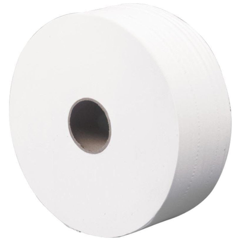 Abena Care-Ness 6052 Midi Jumbo toiletpapr 2-lags 380 meter hvid 6 ruller | Jumbo toiletpapir | Abena | DISCOUNT