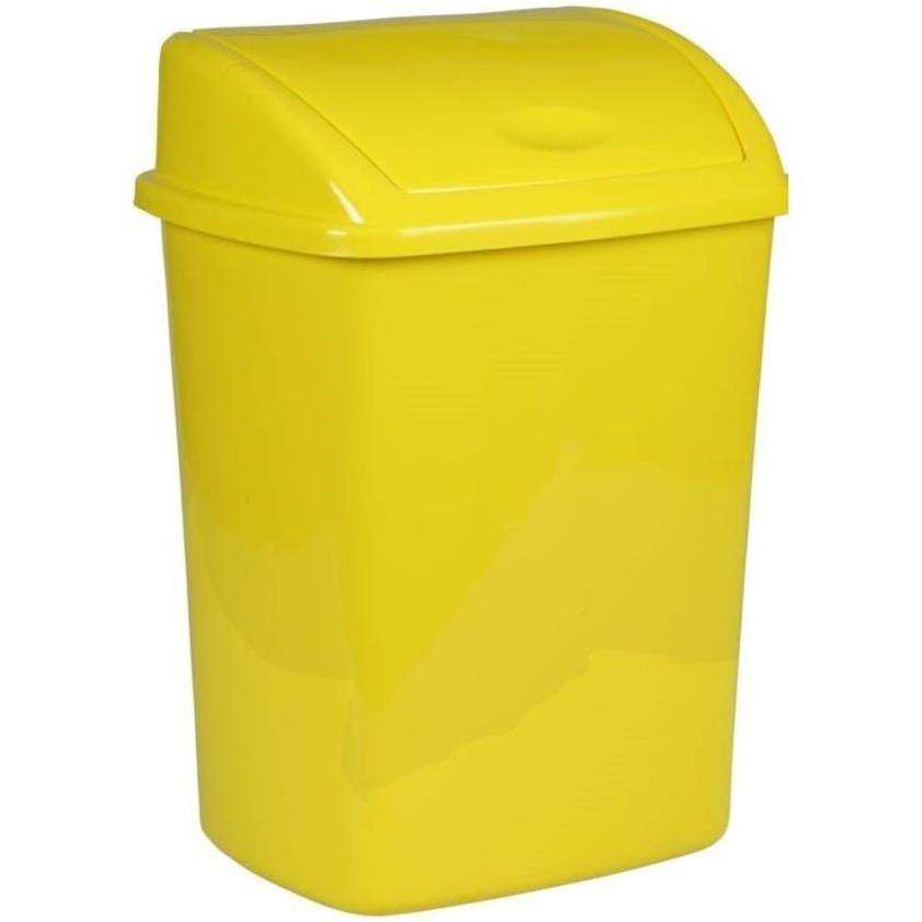 Abena - Plastik Affaldsspand med sving låg 15 Liter - Sikkerhedsgiganten